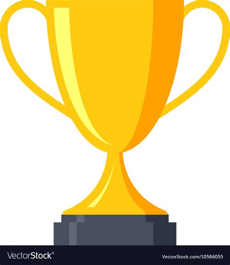 trophy cup vector image